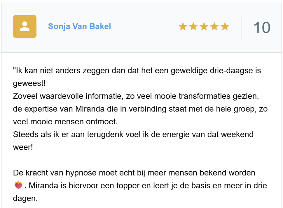 Review van Sonja van Bakel